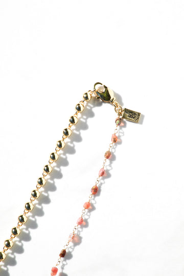 LUCIA NECKLACE- RAINBOW OPAL